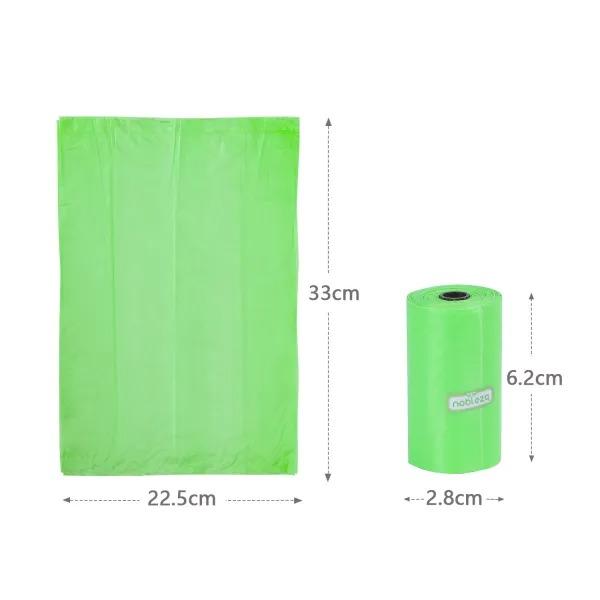 Biologiskt nedbrytbara påsar för exkrementer med dispenser 450 påsar – 30 rullar