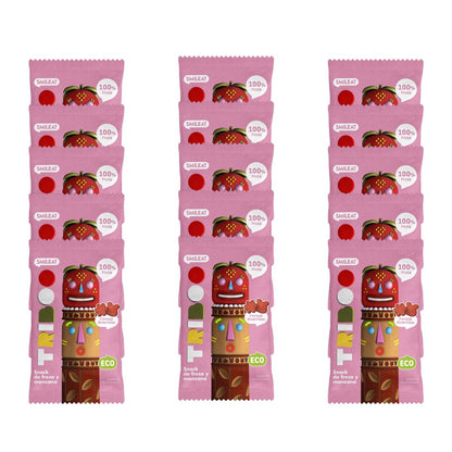 Packung mit 15 ECO-Snacks Erdbeere und Apfel 25 g, Triboo
