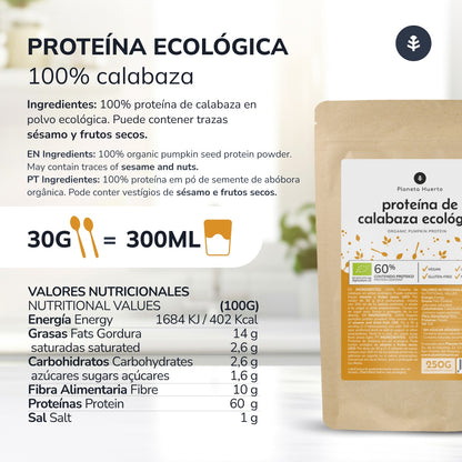 Pompoen-eiwit Planeta Huerto 250 g