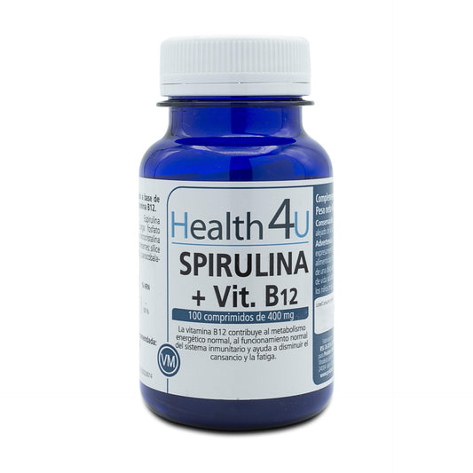 H4U Spirulina + Vitamin B12 100 tabletter 400 mg