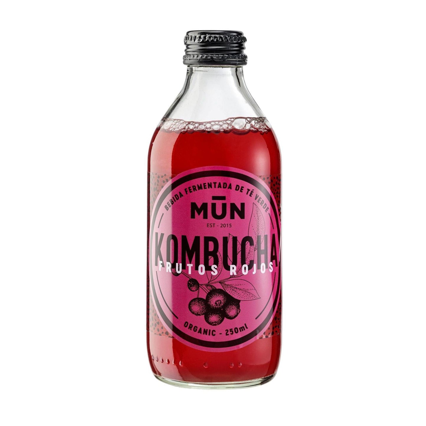 Kombucha z czerwonymi owocami ECO Mun 250 ml