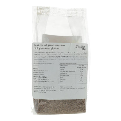 Zealia Organic Gluten-Free Buckwheat Couscous 375 g