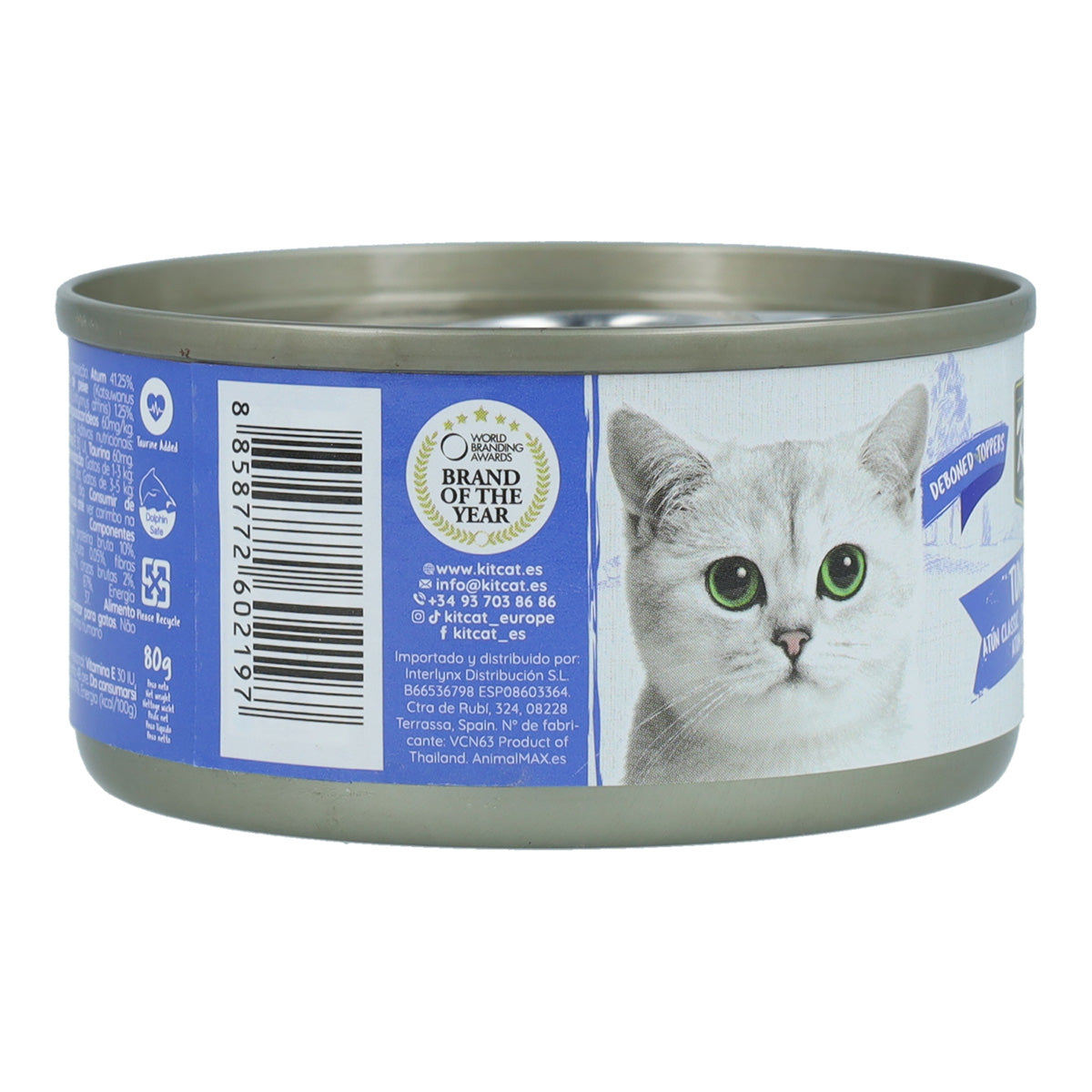 Kit Cat Dosenaufsatz – Thunfisch & Katsobushi 80 g Nassfutter für Katzen in Gelatine