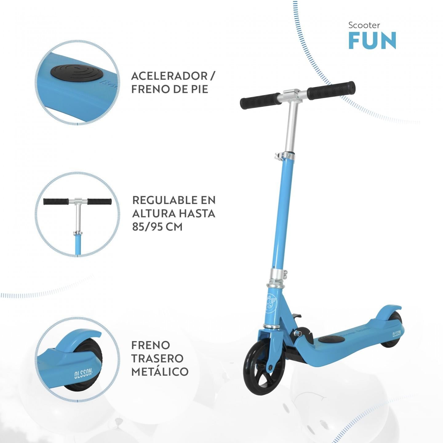 Elektroroller Olsson Fun Blau