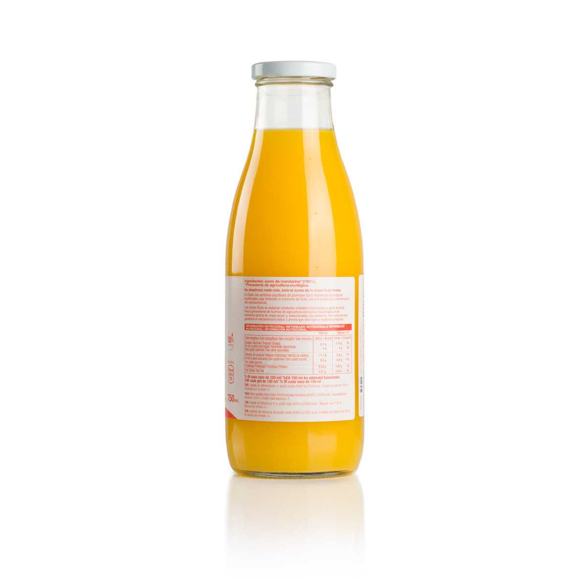 Zumo de Mandarina Bio 100% exprimido Ékolo 750 ml