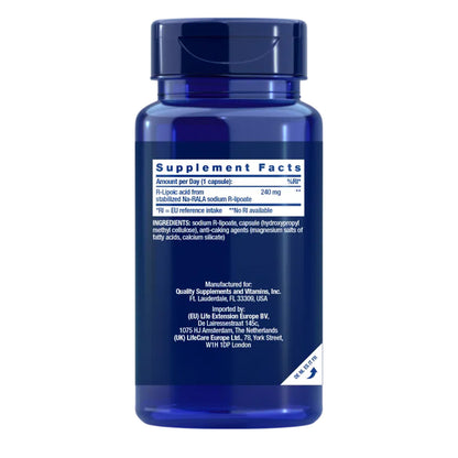 Super R-kwas liponowy 240 mg, Life Extension 60 kapsułek