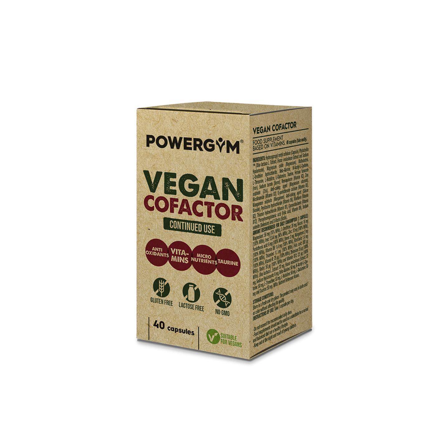 Cofacteur végétalien 40 gélules Powergym