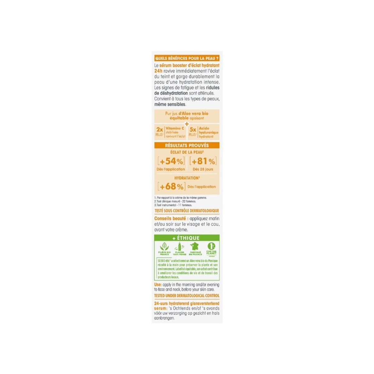 Sobio Hydraterend Serum voor een Stralende Gezichtshuid 30 ml
