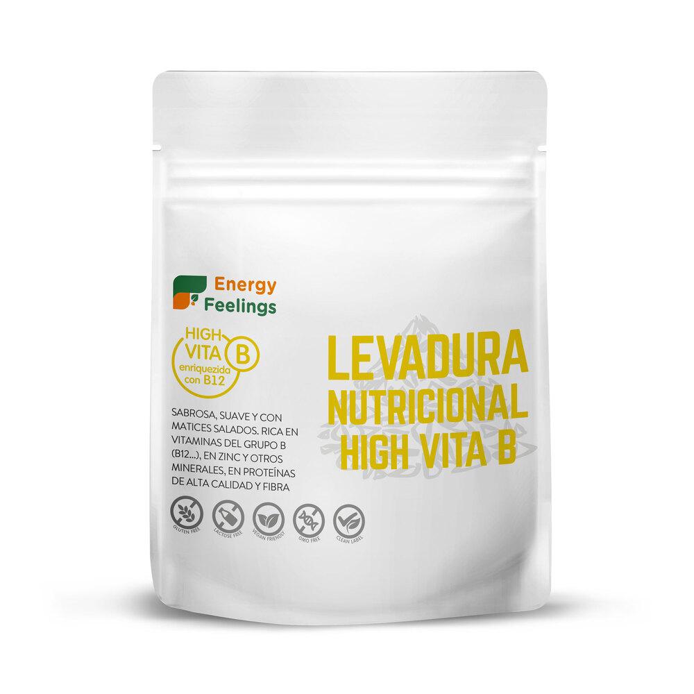Confezione da 2 lieviti nutrizionali vitamina B12 in fiocchi Energy Feelings, 1 kg