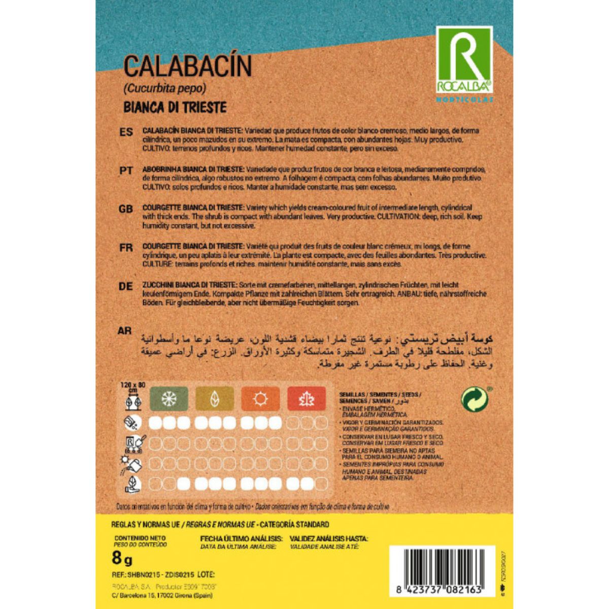 Nasiona cukinii bianca di trieste