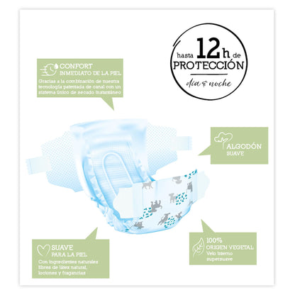 Moltex Pure & Nature T5 Nappies (13-18 kg), 44 Units