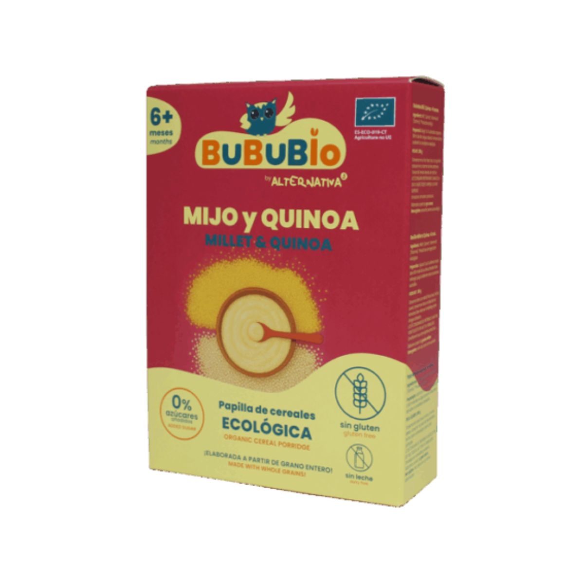 Glutenfreier Hirse-Quinoa-Brei BIO BUBUBIO 200 g