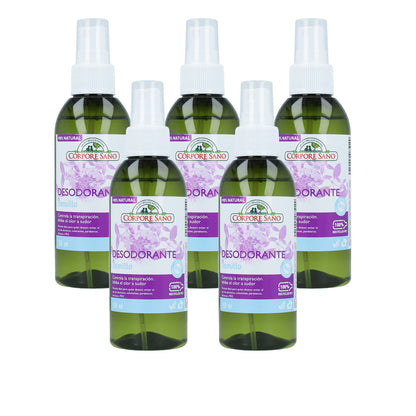 Confezione da 5 deodoranti al timo Corpore Sano 150 ml