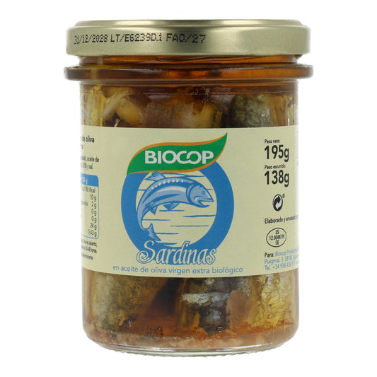 Sardines en conserve Bio Biocop 138 g