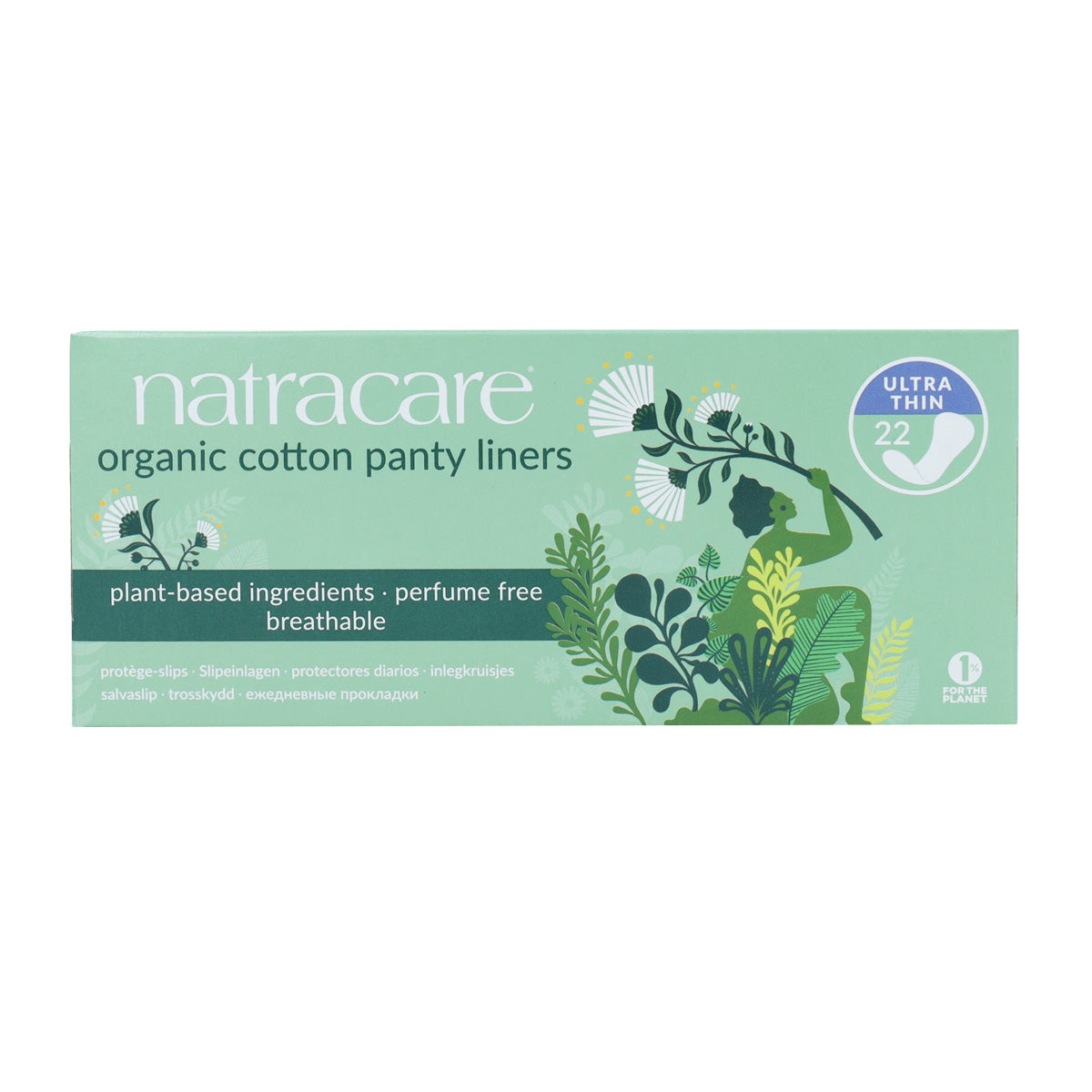 Natracare 100% Eco Cotton Ultra Thin Panty Liners 22 pcs