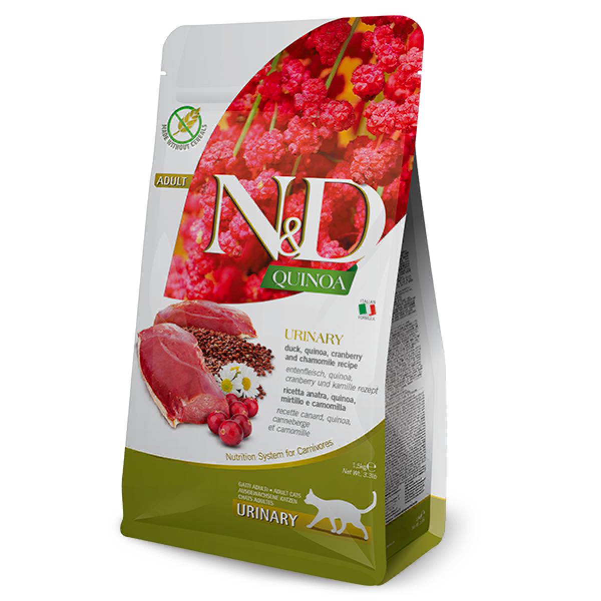 ND Quinoa Urinary anatra Mangime per gatti Farmina 5 kg