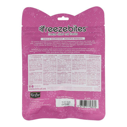 Kit Cat FreezeBites – Hühnerleber 20 g Natürlicher gefriergetrockneter Snack für Katzen