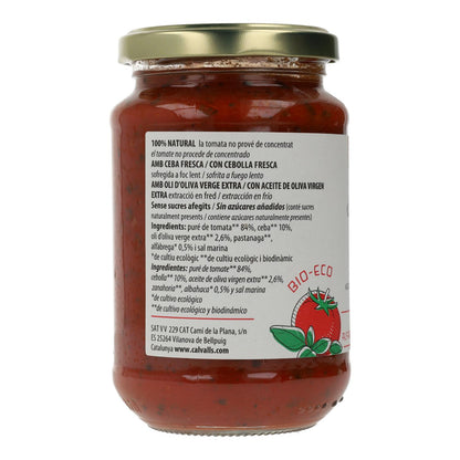 Sauce tomate bio Cal Valls au basilic 350 g