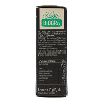 Zuppa di miso rosso e alghe wakame Biográ, 4x10 g