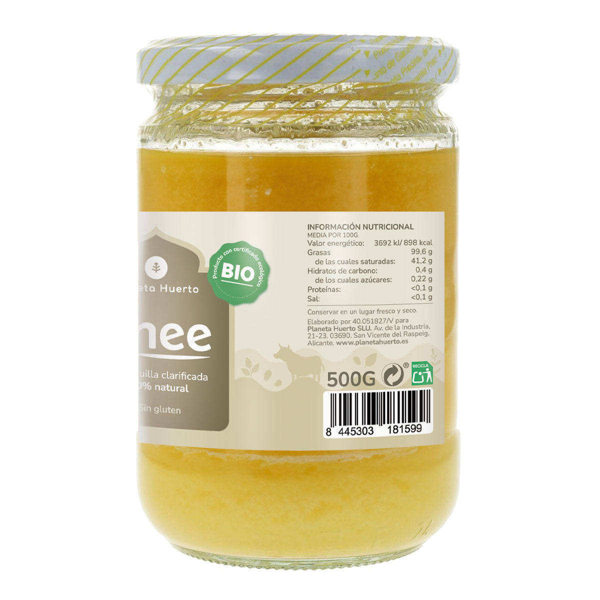Confezione 3xGhee burro chiarificato ECO Planeta Huerto 500 gr