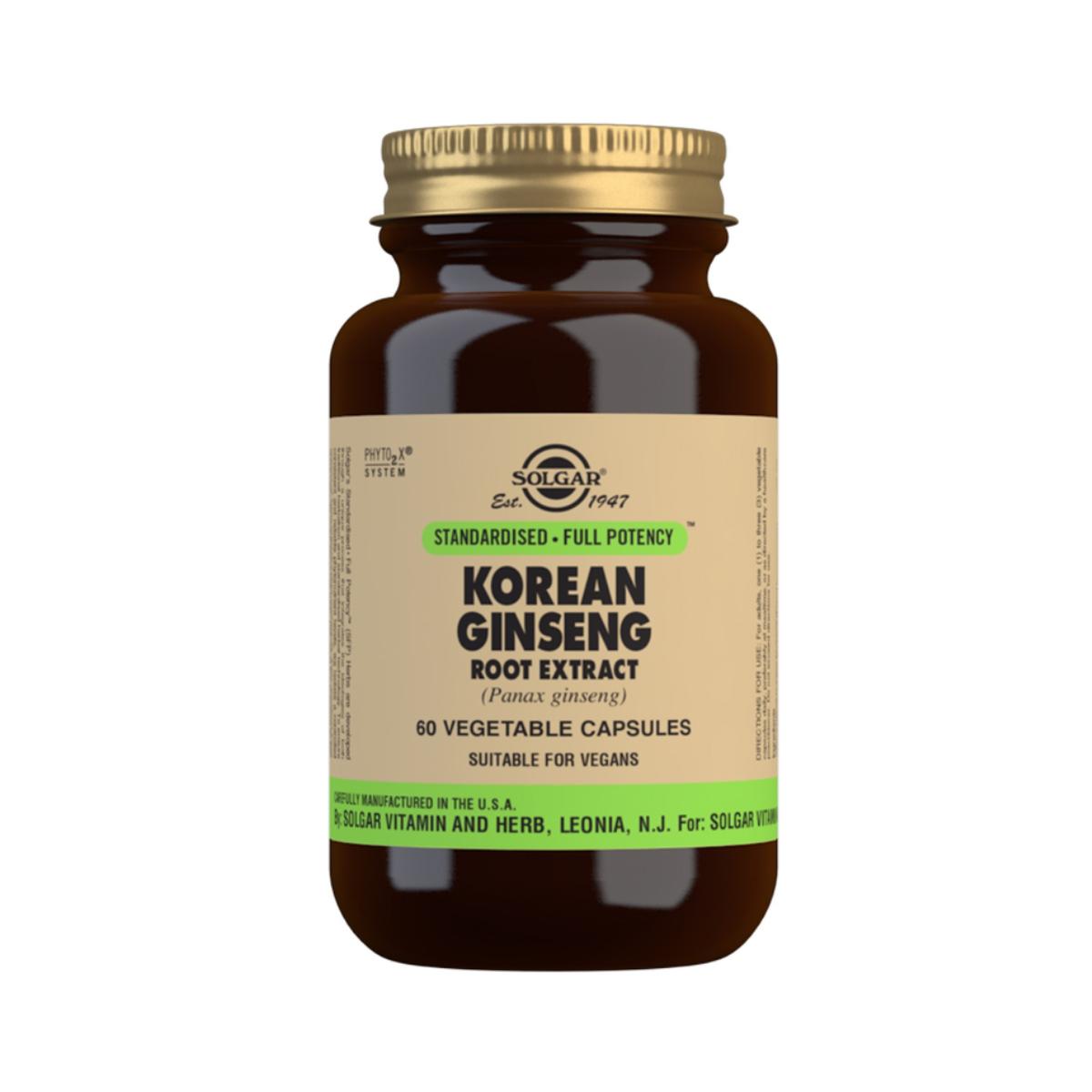 Koreaanse ginseng, 60 plantaardige capsules