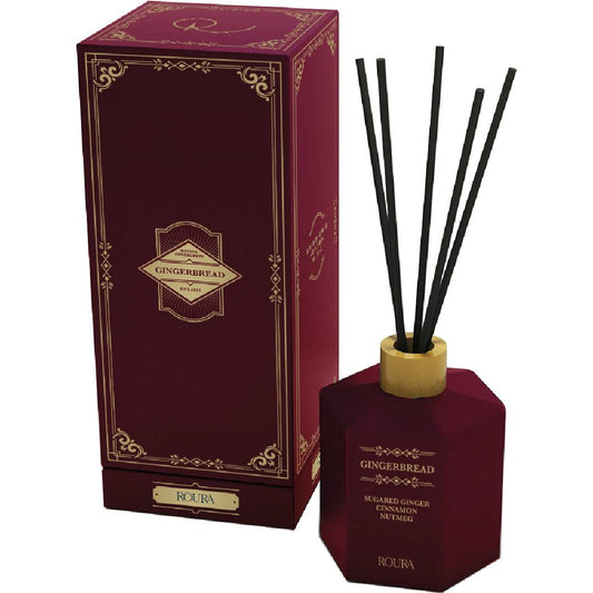 Désodorisant d'ambiance Roura Pain d'épices Mikado 100 ml Gingembre sucré, cannelle et noix de muscade