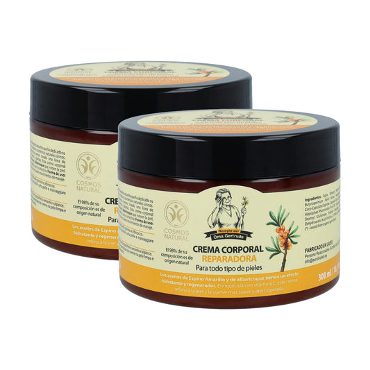 2-pack reparerande kroppskräm för alla hudtyper Oma Gertrude 300 ml