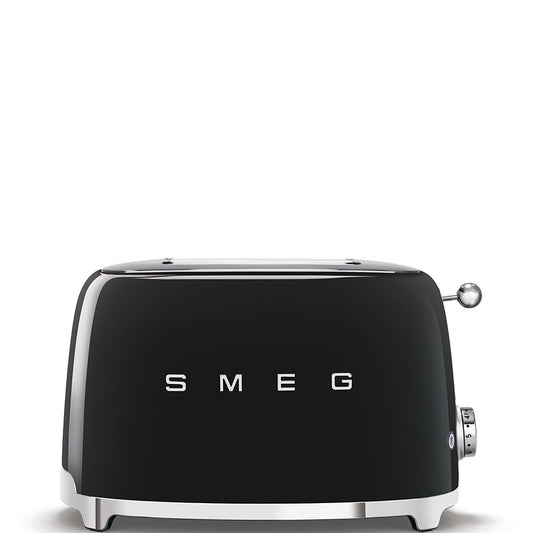 Brödrost SMEG 2 fack 50's Style svart Nego Mate