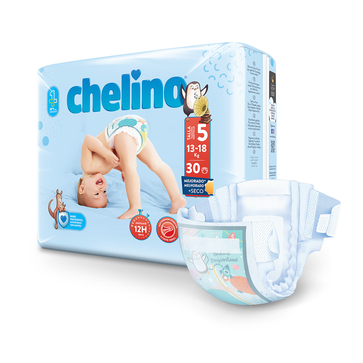 CHELINO NAPPY T5 First Steps (13-18 kg) 30 units