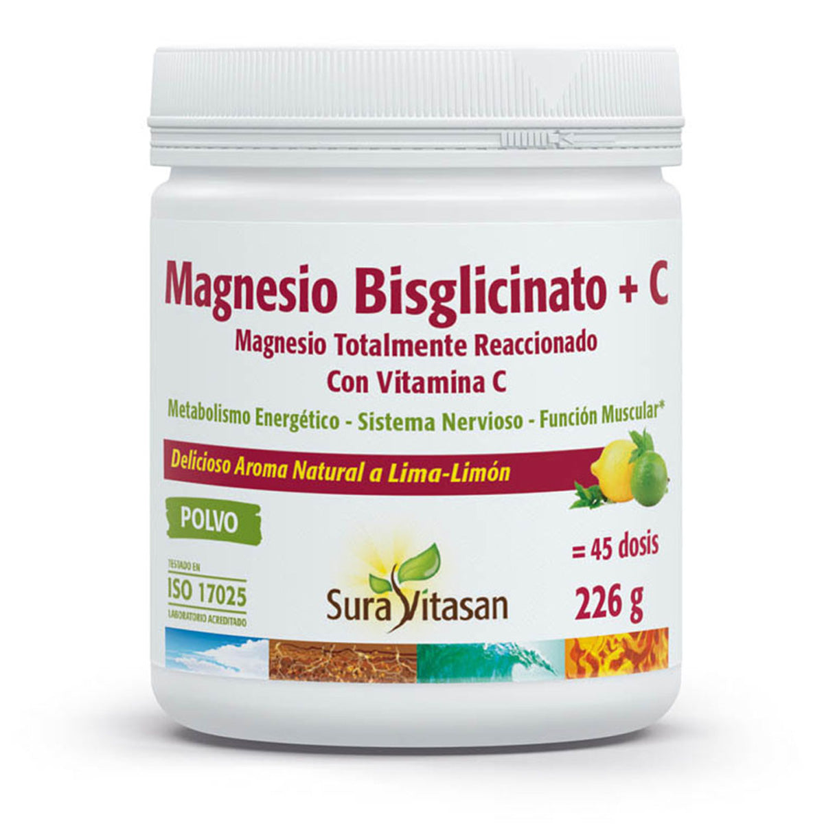 Bisglycinate de magnésium + C, Sura Vitasan, 226 g