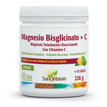 Bisglycinate de magnésium + C, Sura Vitasan, 226 g