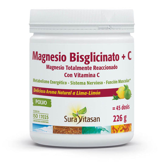 Bisglycinate de magnésium + C, Sura Vitasan, 226 g