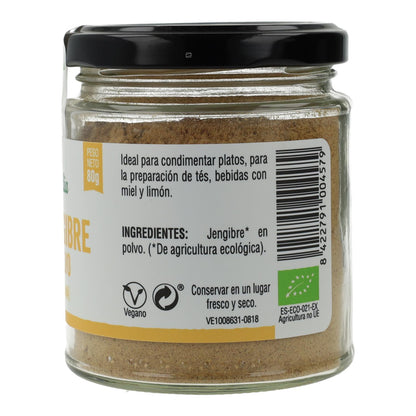 Gingembre en poudre Bio Vegetalia 80 g