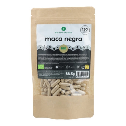 Ekologisk svart Maca Planeta Huerto 150 kapslar