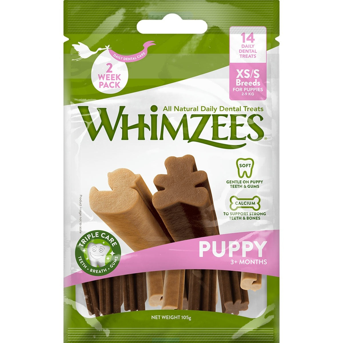 Whimzees Przekąska dentystyczna dla małych szczeniąt i mini XS/S