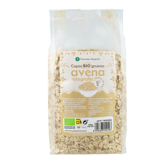 Fiocchi d'avena grossolani senza glutine ECO Planeta Huerto 500 g