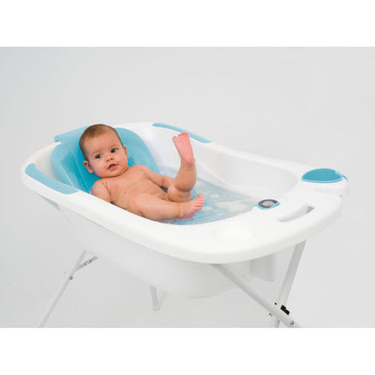 Olmitos blue anatomical bath tub with stand