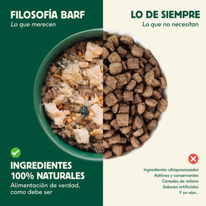 Menu completo BARF di tacchino per cani, Wild Balance, 400 g