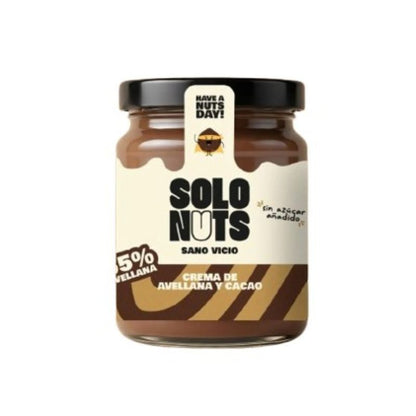 Crème de cacao et noisette 55 % Solo Nuts 200 g