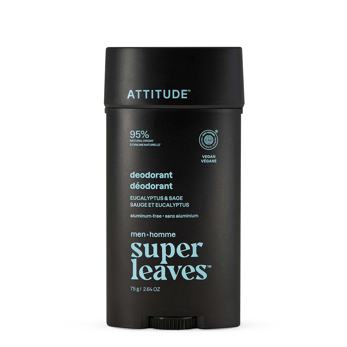 Super leaves men Déodorant Eucalyptus & Sauge 75 g