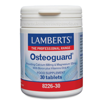 Osteoguard calcium, magnésium, bore, vitamines D et K30 Lamberts 30 comprimés
