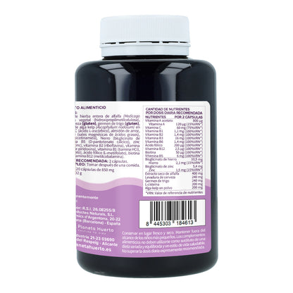 Hair Booster haar, huid en nagels Planeta Huerto 120 capsules