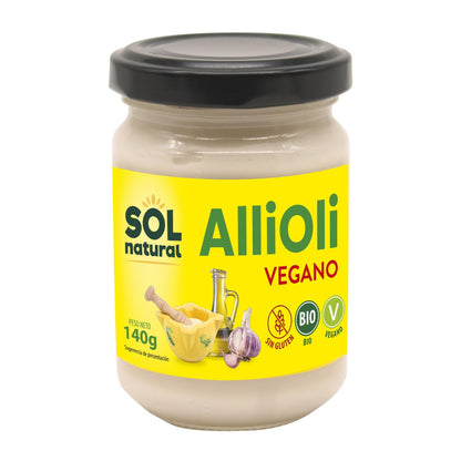 Vegansk glutenfri aioli Bio Sol Natural 140 g