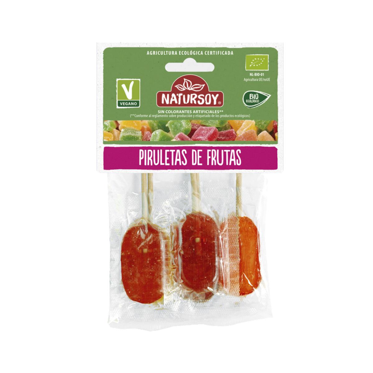 Lutscher mit verschiedenen Geschmacksrichtungen ECO Natursoy 5 Stück