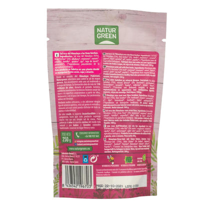 Sel rose de l'Himalaya bio Naturgreen aux fines herbes 250 g