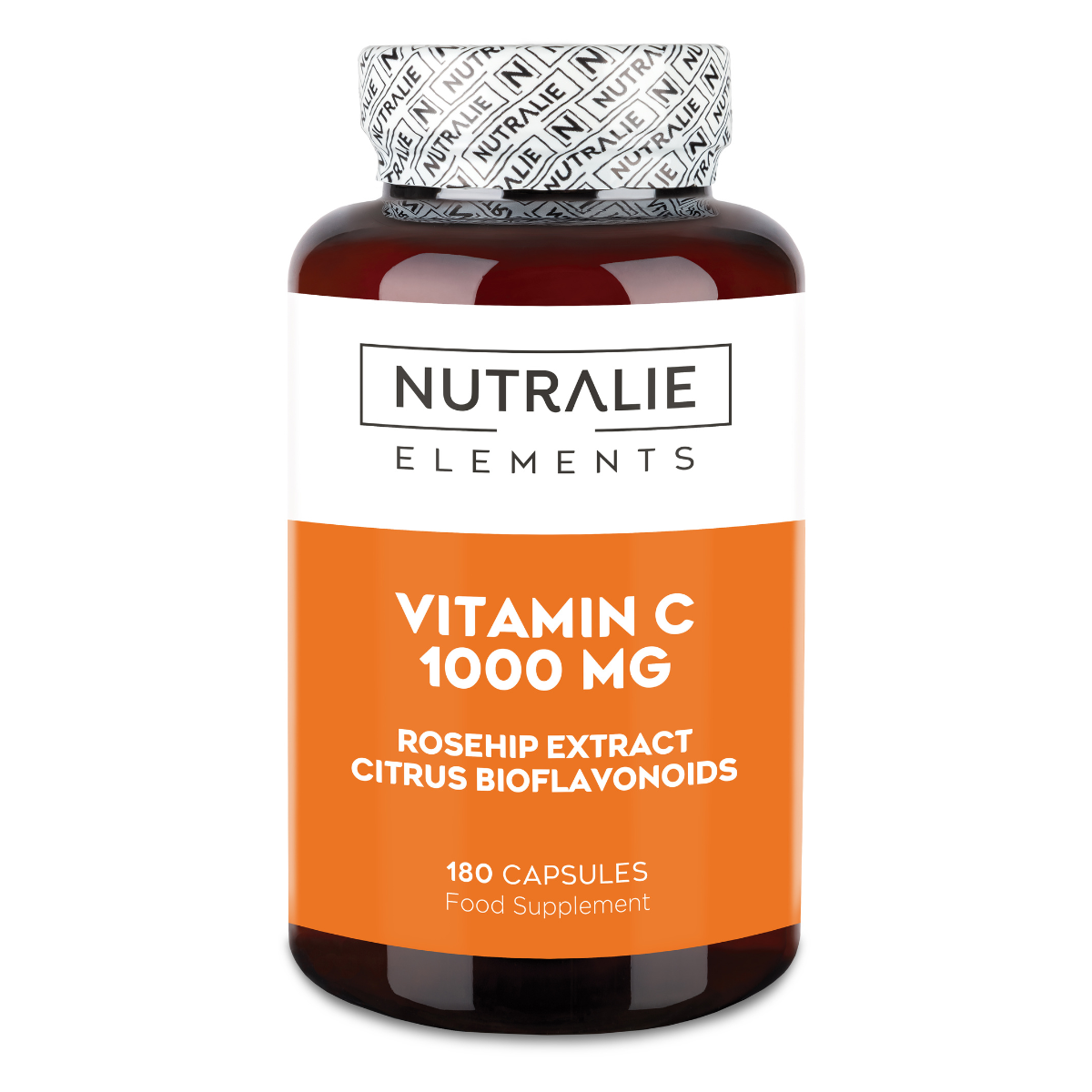 Nutralie Vitamin C 1000 mg Rosehip + Vitamin C Antioxidant 180 capsules