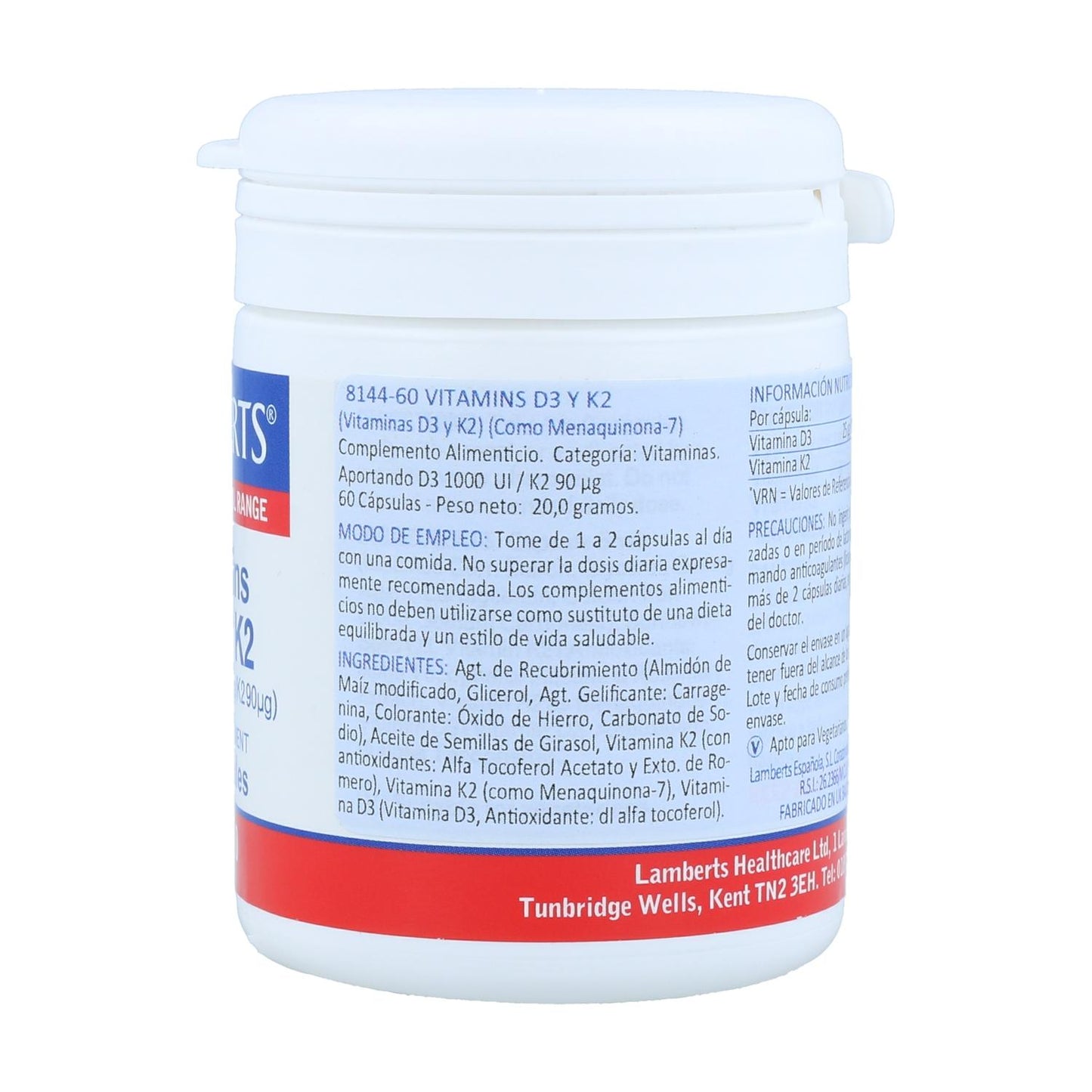 Vitamin D 3 1000 IE und Vitamin K2  90 µg, Lamberts