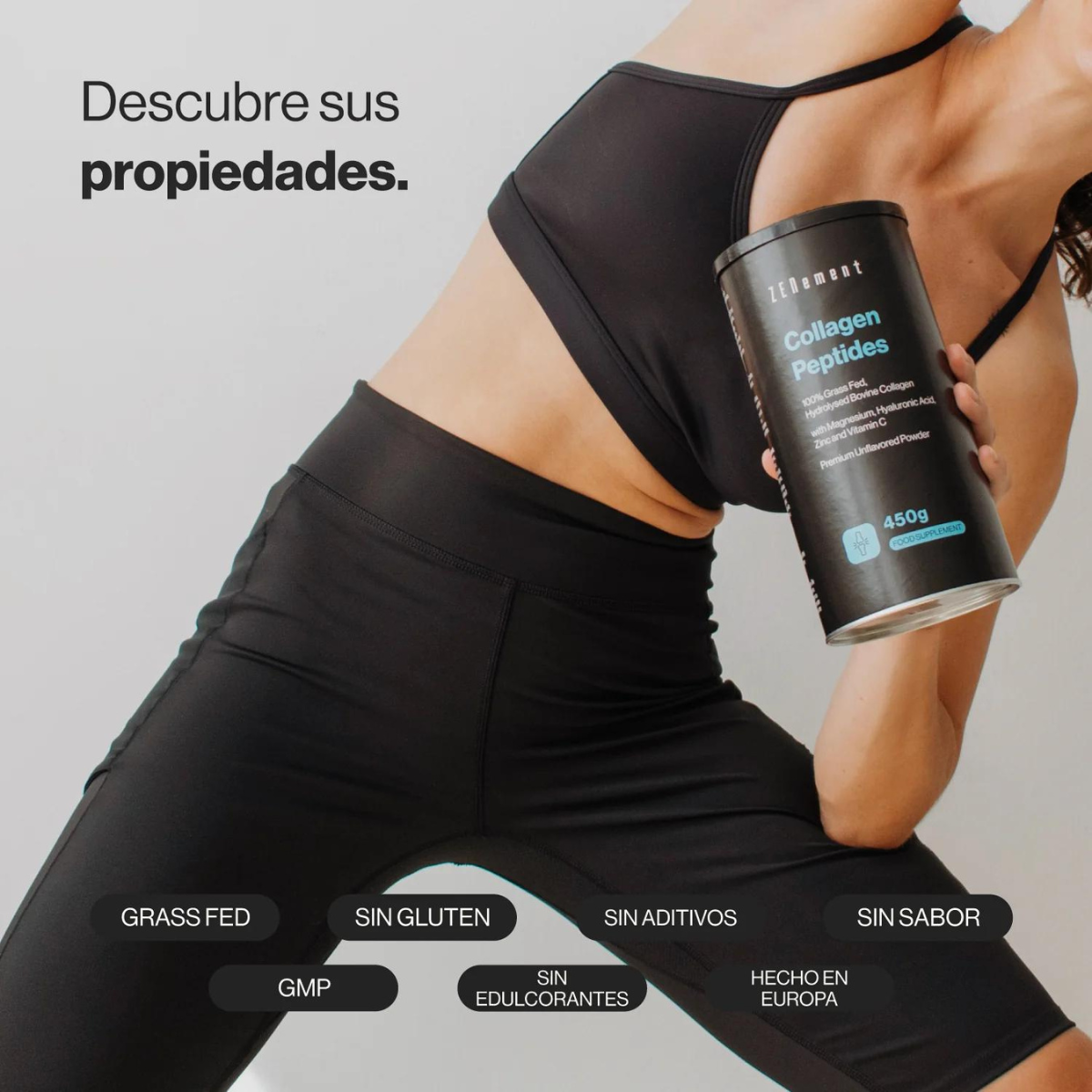 Hydrolyserade bovina kollagenpeptider Zenement 450 g