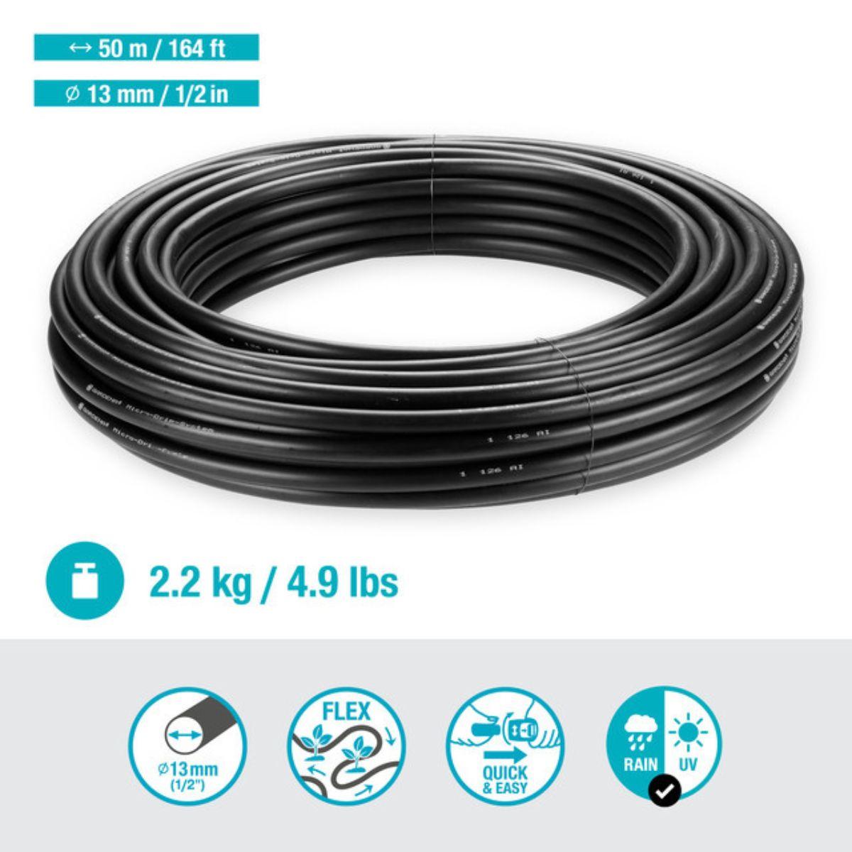 Flex connection pipe 50 m 13 mm (1/2") Microdripsystem Gardena