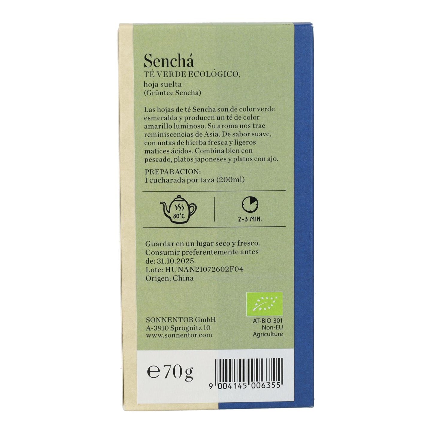 Sencha-Grüntee Bio 70 g  Sonnentor